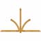 Ekena Millwork Redmond Rough Sawn Timber Gable Bracket, Western Red Cedar, 96"W x 56"H x 2"D x 4"F, 14/12 Pitch GBW096X56X0204RED00RWR - alternate 1